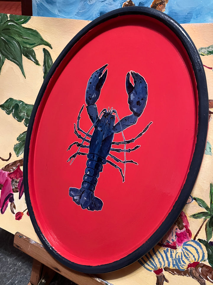 Tablett - handmade Motiv Hummer