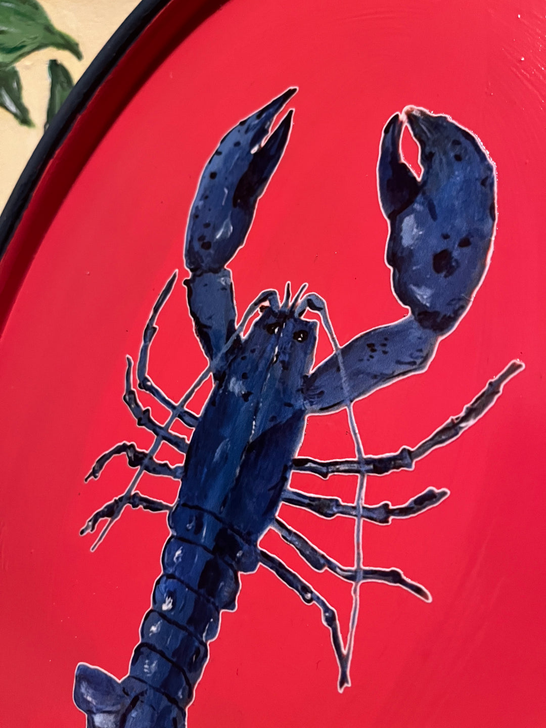 Tablett - handmade Motiv Hummer