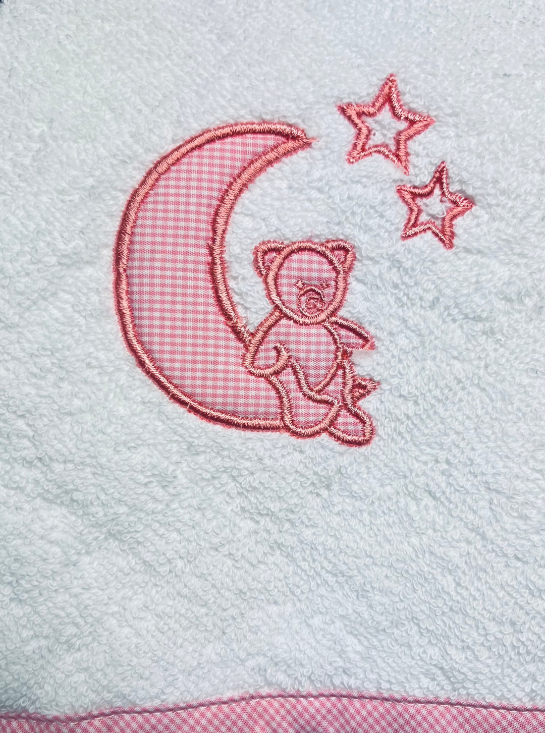 Bademantel "Mond und Sterne" rosa