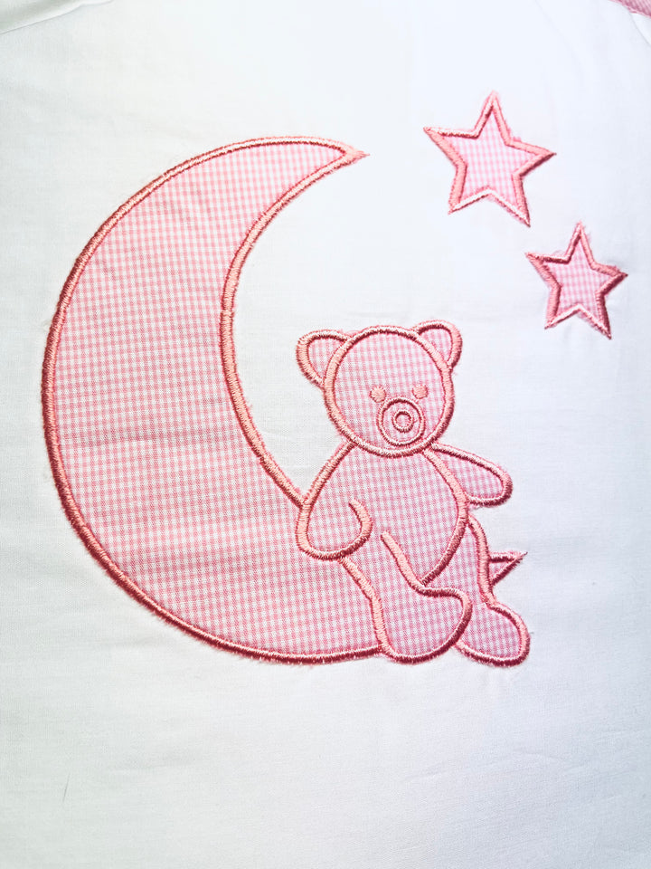 Bettwäsche-Set “Mond und Sterne” rosa