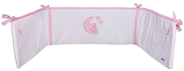 Bettnest Mond und Sterne rosa Petitfilou